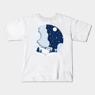 Winter Magic Corner Kids T-Shirt